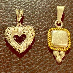 Two Sterling Silver Pendants